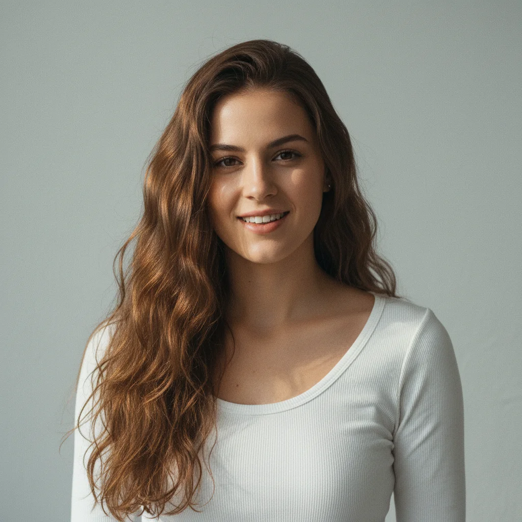 Original portrait photo before AI Barbie doll filter transformation by Banana AI